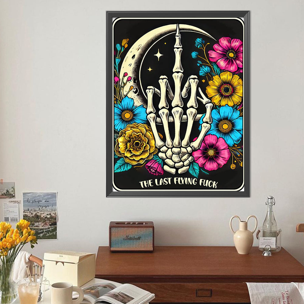 Skull Hand - Full Round Drill Diamond Painting 40*50CM