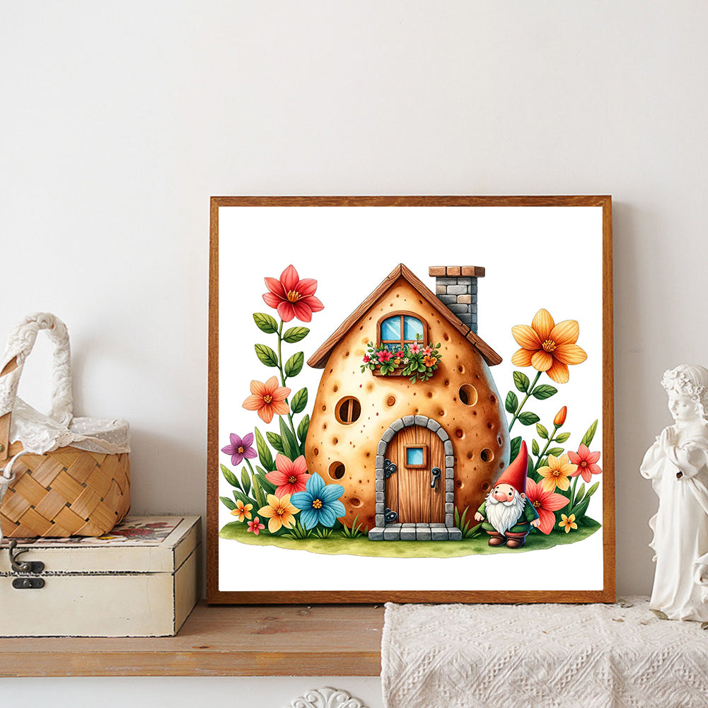 Potato House - Full Round Drill Diamond Painting 40*40CM