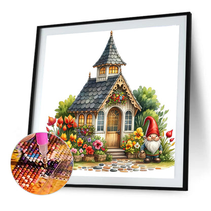House - Full Round Drill Diamond Painting 40*40CM