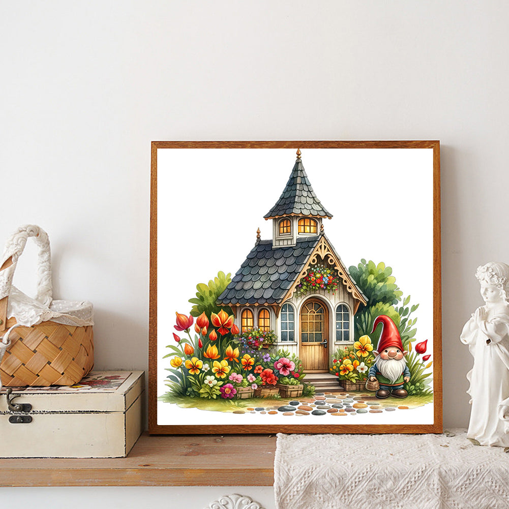 House - Full Round Drill Diamond Painting 40*40CM