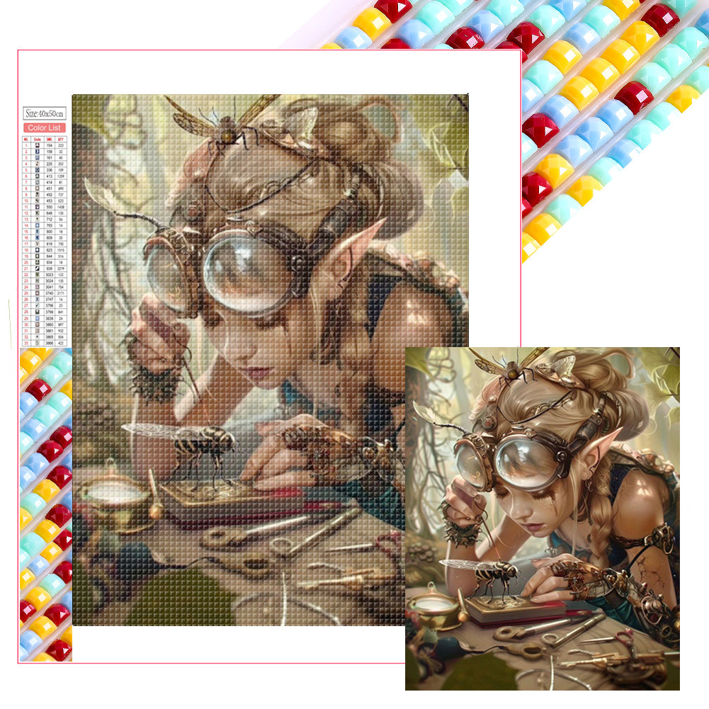 Mechanical Girl - Full Square Drill Diamond Painting 40*50CM