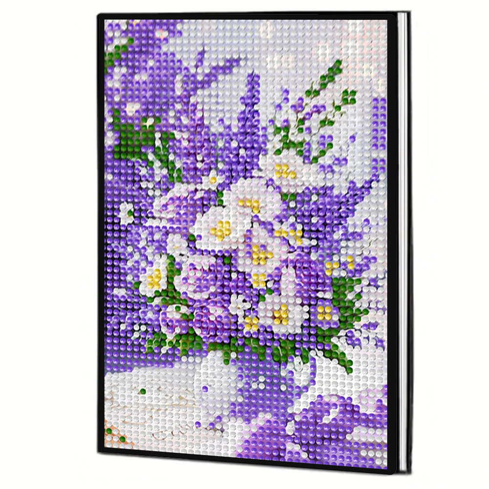 5D DIY Diamond Art Painting Notebook Kit Crystal Notepad Sketchbook for Birthday