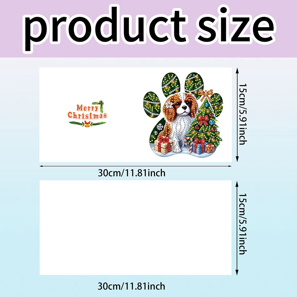 6PCS DIY Diamond Art Greeting Cards Xmas Designs Diamond Art Handmade Cards