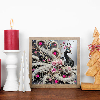 Peacock - Special Shaped Drill Diamond Painting 30*30CM