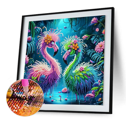 Ostrich - Special Shaped Drill Diamond Painting 30*30CM