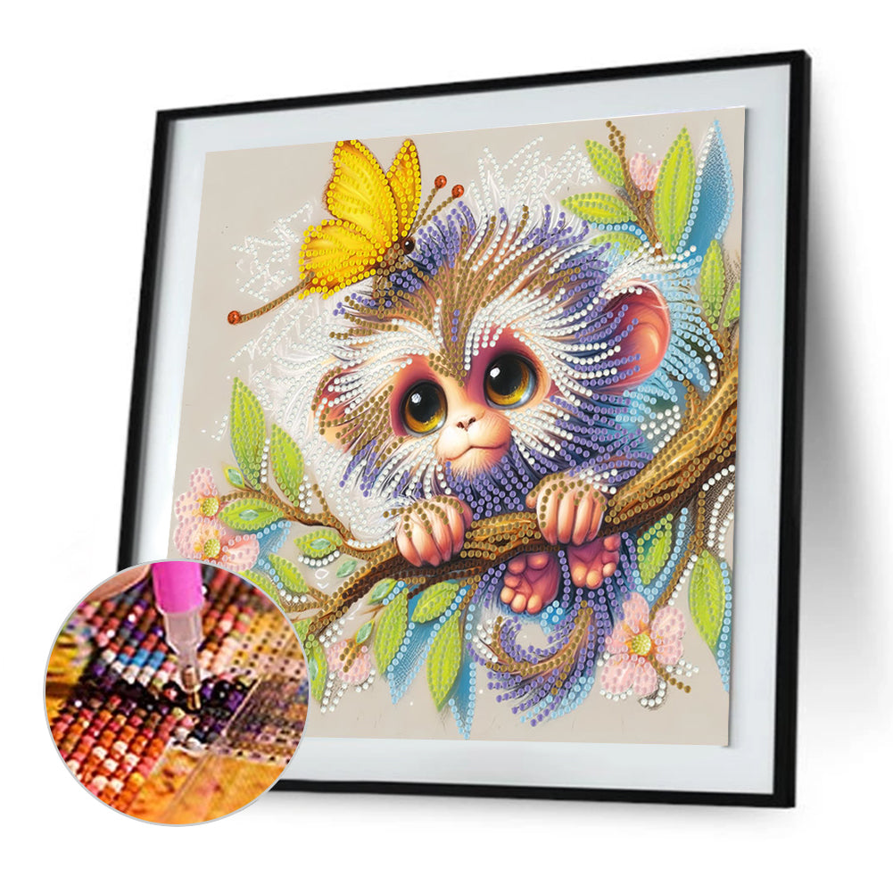 Monkey - Special Shaped Drill Diamond Painting 30*30CM