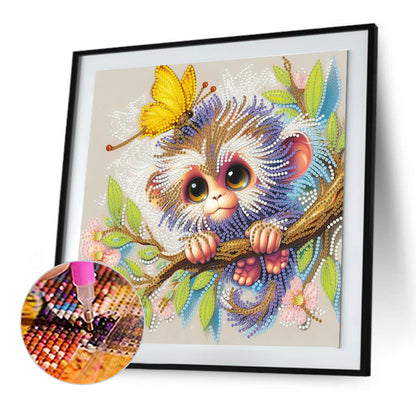 Monkey - Special Shaped Drill Diamond Painting 30*30CM