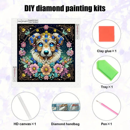 Dog - Special Shaped Drill Diamond Painting 30*30CM