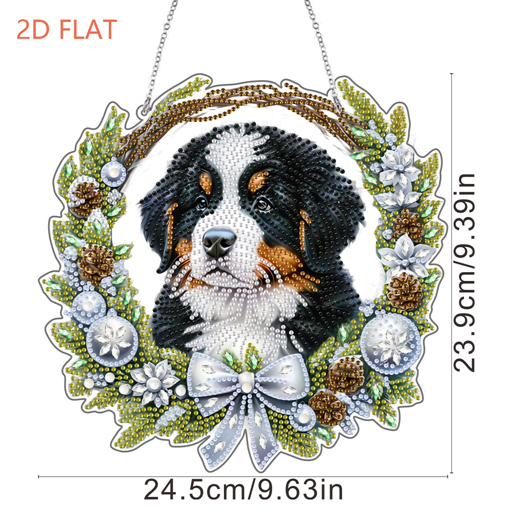 2D Flat DIY Acrylic Rhinestone Diamond Art Window Pendants Special Shape Crafts
