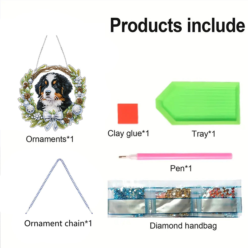 2D Flat DIY Acrylic Rhinestone Diamond Art Window Pendants Special Shape Crafts