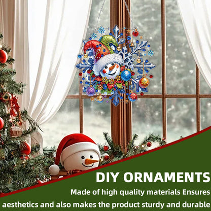 2D Flat DIY Acrylic Rhinestone Diamond Art Window Pendants Special Shape Crafts