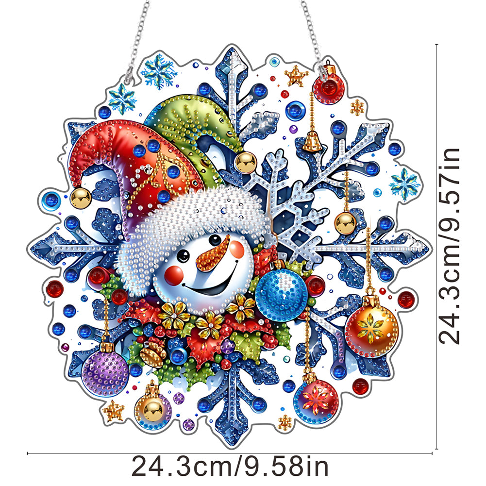 2D Flat DIY Acrylic Rhinestone Diamond Art Window Pendants Special Shape Crafts