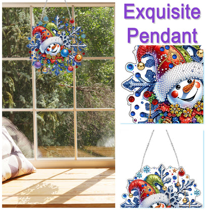 2D Flat DIY Acrylic Rhinestone Diamond Art Window Pendants Special Shape Crafts