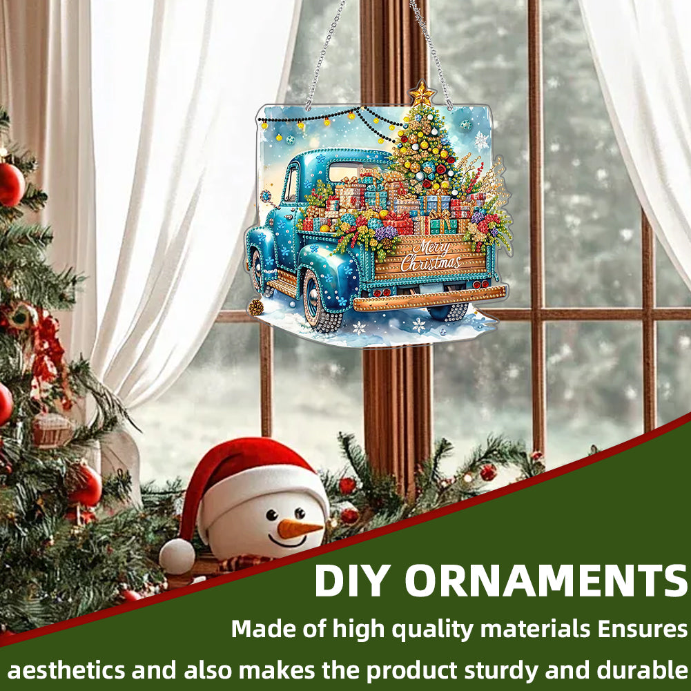 2D Flat DIY Acrylic Rhinestone Diamond Art Window Pendants Special Shape Crafts
