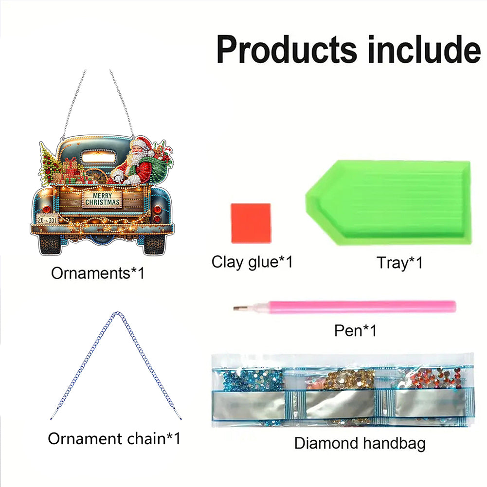 2D Flat DIY Acrylic Rhinestone Diamond Art Window Pendants Special Shape Crafts
