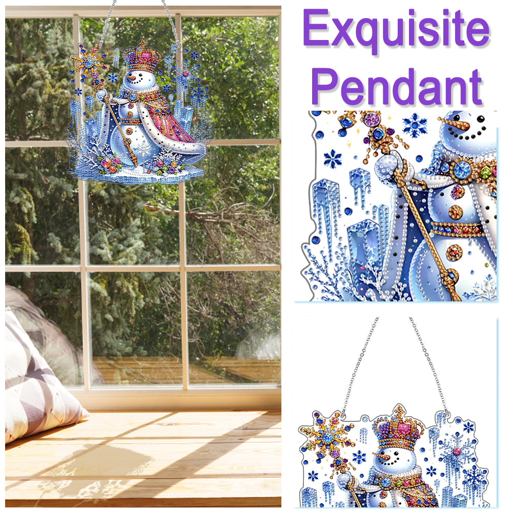 2D Flat DIY Acrylic Rhinestone Diamond Art Window Pendants Special Shape Crafts