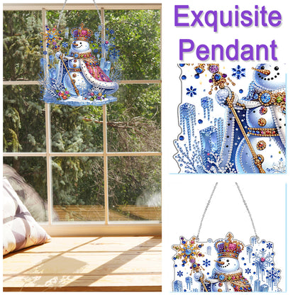 2D Flat DIY Acrylic Rhinestone Diamond Art Window Pendants Special Shape Crafts