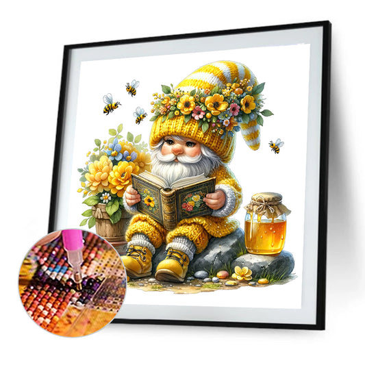 Honey Gnome - Full Round Drill Diamond Painting 40*40CM