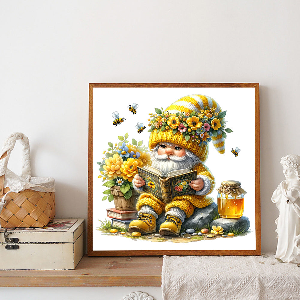 Honey Gnome - Full Round Drill Diamond Painting 40*40CM