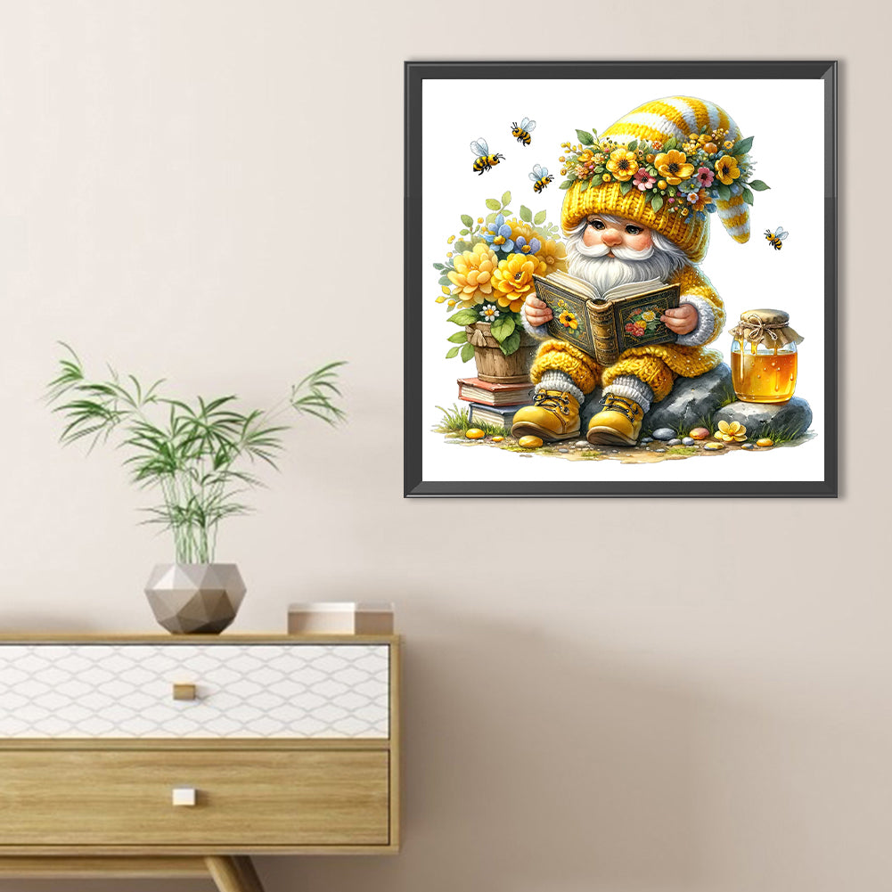 Honey Gnome - Full Round Drill Diamond Painting 40*40CM