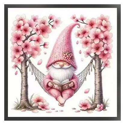 Peach Blossom Dwarf - 11CT Stamped Cross Stitch 50*50CM (Mona Lisa Brand)