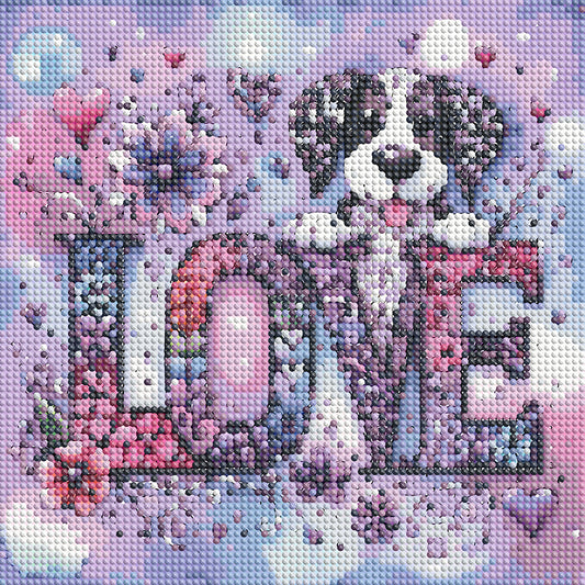 Love Cat And Dog - Full Round Drill Diamond Painting 30*30CM