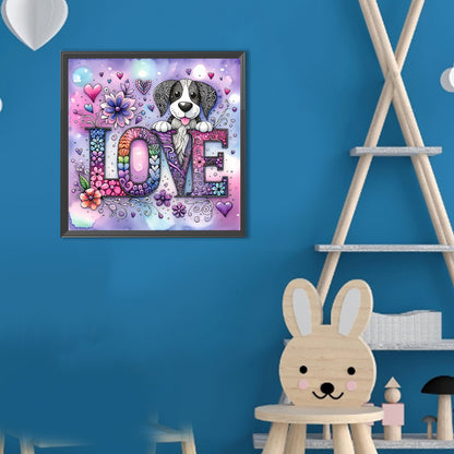 Love Cat And Dog - Full Round Drill Diamond Painting 30*30CM