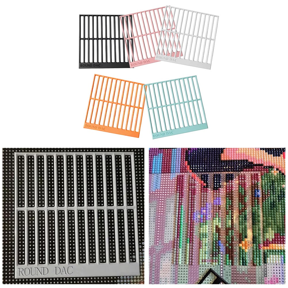5Pcs DIY Diamond Art Guide Ruler Beginner Rhinestone Positioning Grid Ruler Tool