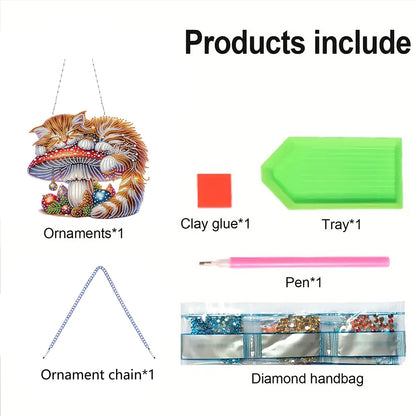 2D Flat DIY Diamond Art Pendant Diamond Painting Set Home Wall Decoration Crafts
