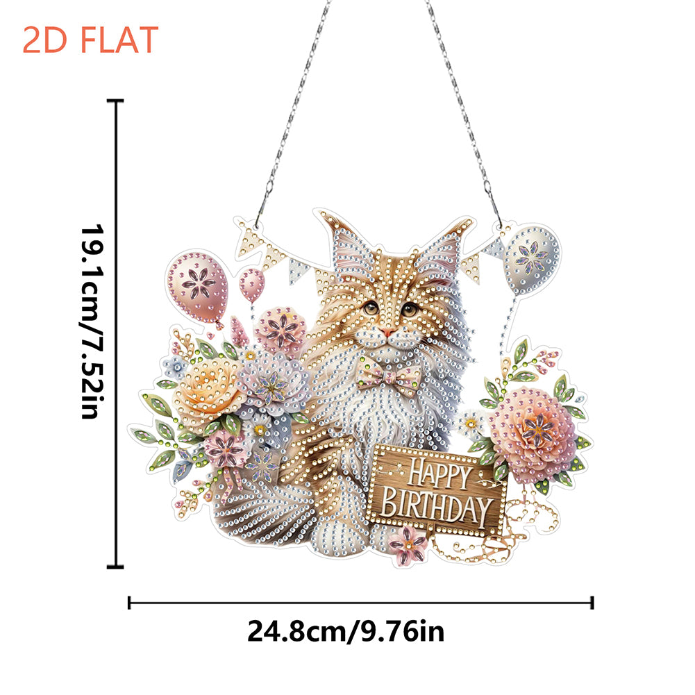 2D Flat DIY Diamond Art Pendant Diamond Painting Set Home Wall Decoration Crafts