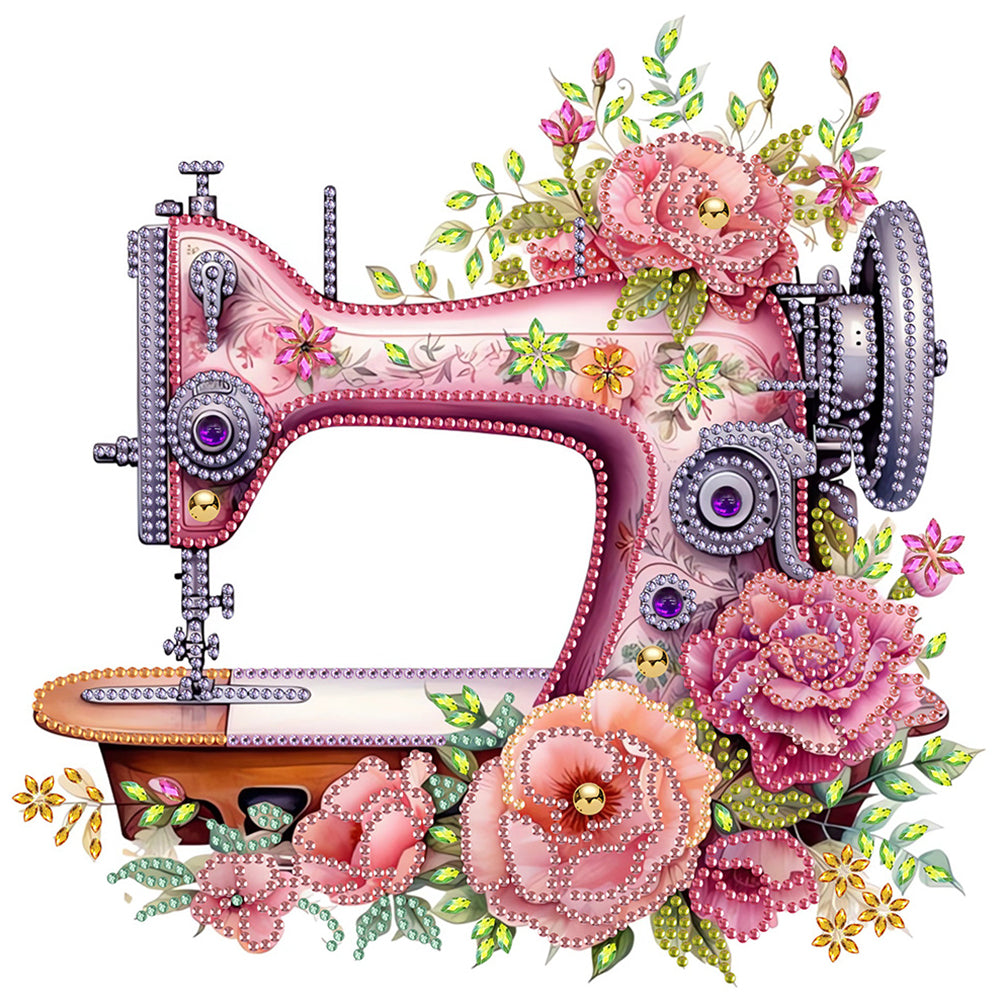 4Pcs Sewing Machine - Special Shaped Drill Diamond Painting 30*30CM