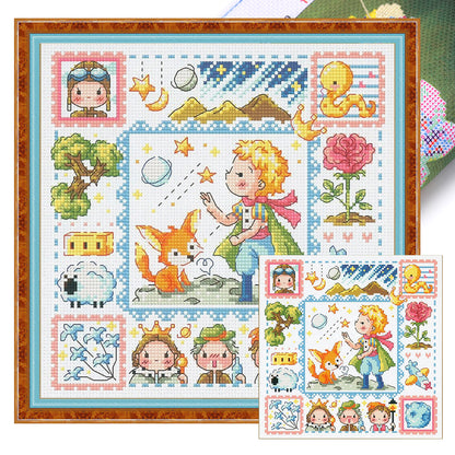 The Little Prince - 14CT Stamped Cross Stitch 30*30CM(Fairy Brand)