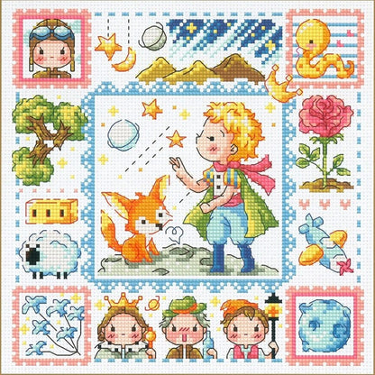 The Little Prince - 14CT Stamped Cross Stitch 30*30CM(Fairy Brand)