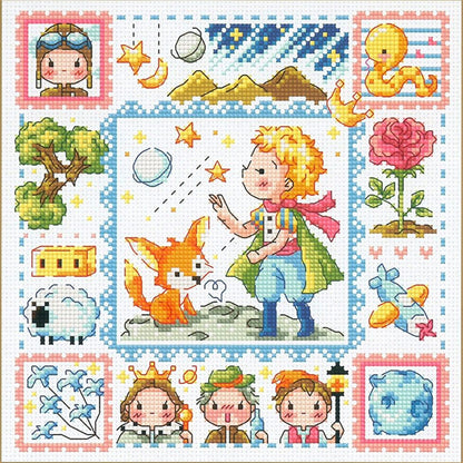 The Little Prince - 14CT Stamped Cross Stitch 30*30CM(Fairy Brand)