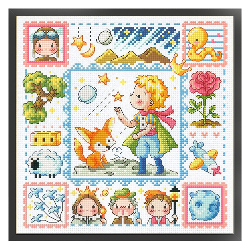 The Little Prince - 14CT Stamped Cross Stitch 30*30CM(Fairy Brand)