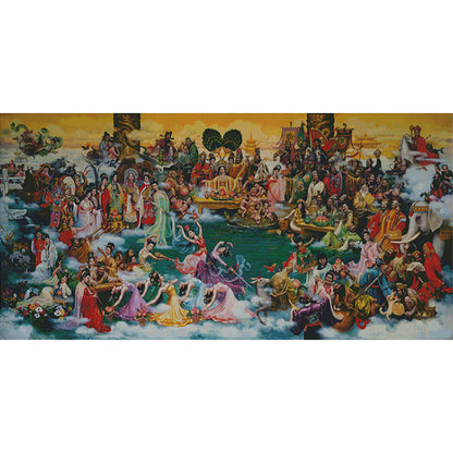 World Celebration - Fairy - 14CT Stamped Cross Stitch 190*94CM(Xiaobai Brand)