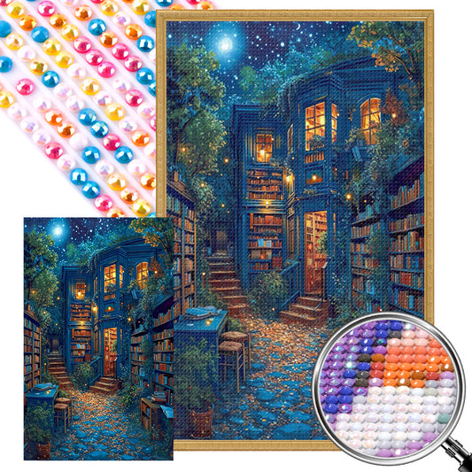 Dream Library - Full AB Round Drill Diamond Painting 40*65CM