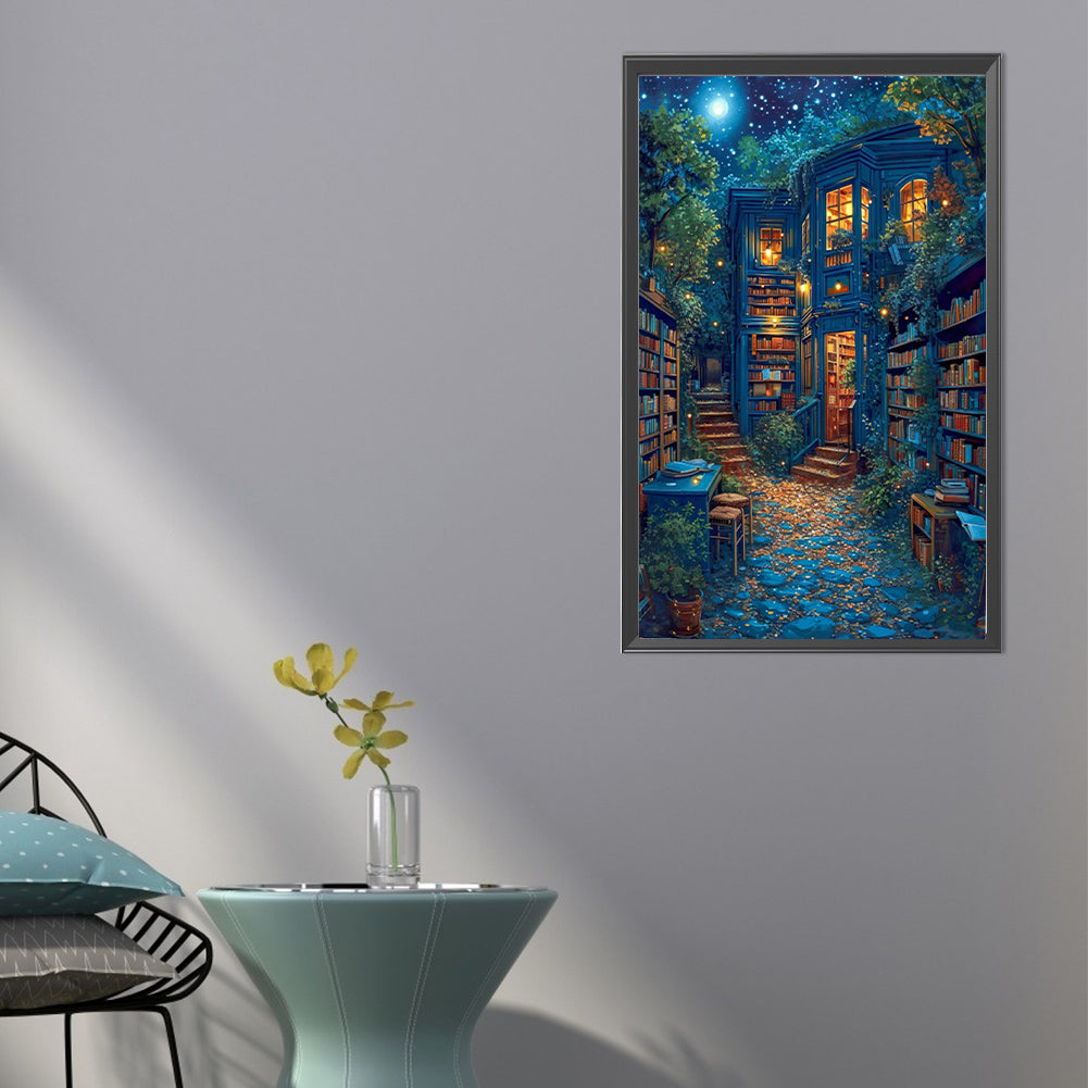 Dream Library - Full AB Round Drill Diamond Painting 40*65CM