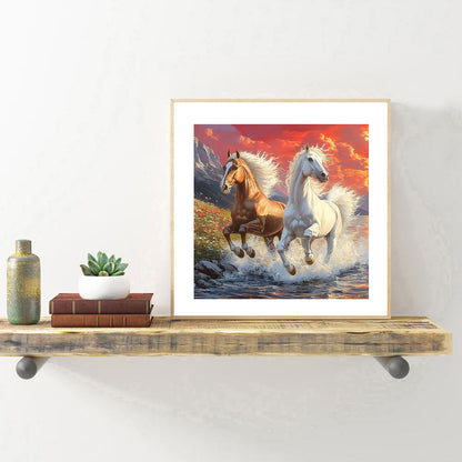 Horse - Full Round Drill Diamond Painting 30*30CM