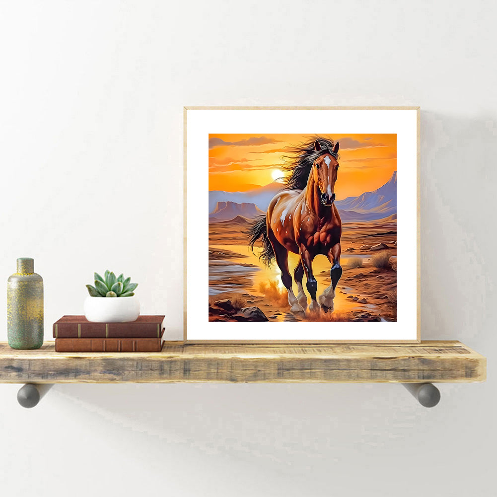 Horse - Full Round Drill Diamond Painting 30*30CM