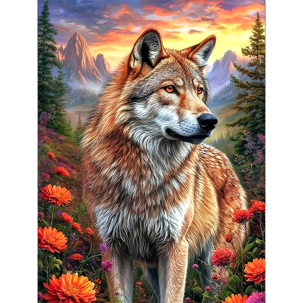 Wolf - Full Round Drill Diamond Painting 30*40CM