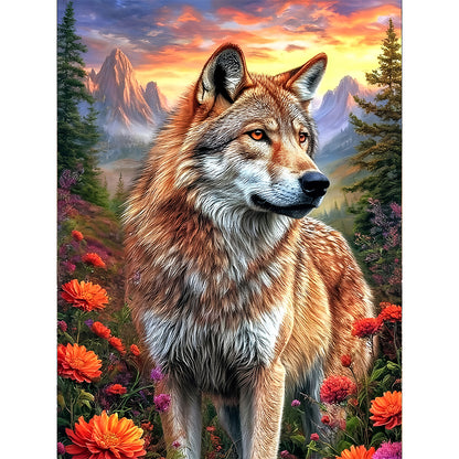 Wolf - Full Round Drill Diamond Painting 30*40CM