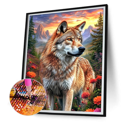 Wolf - Full Round Drill Diamond Painting 30*40CM