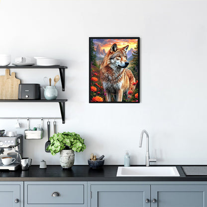 Wolf - Full Round Drill Diamond Painting 30*40CM