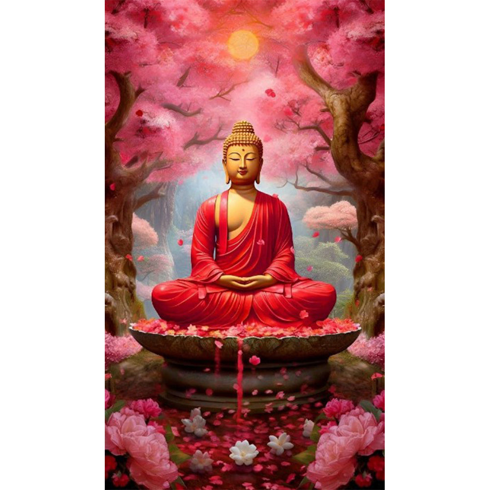 Buddha Statue - Full Round Drill Diamond Painting 40*70CM
