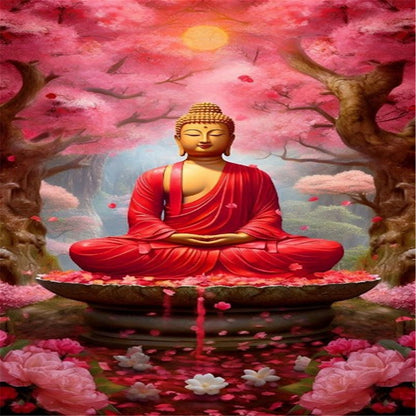 Buddha Statue - Full Round Drill Diamond Painting 40*70CM