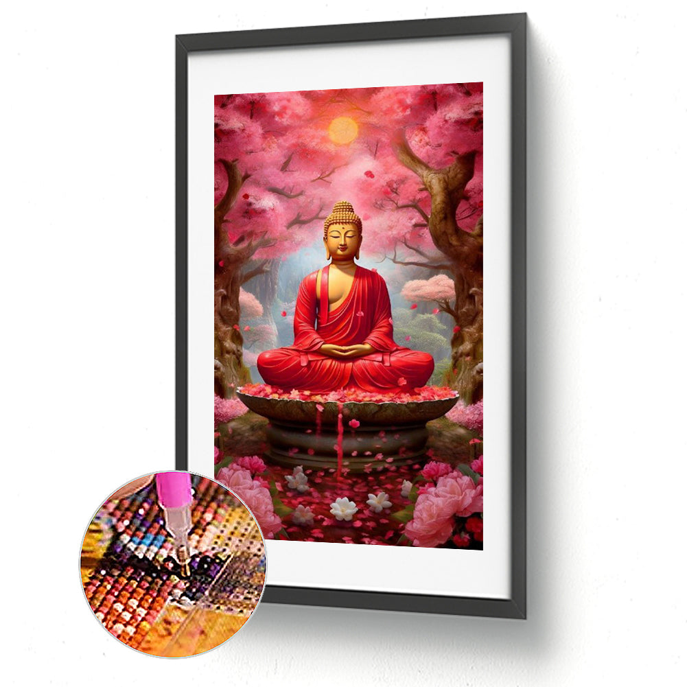 Buddha Statue - Full Round Drill Diamond Painting 40*70CM