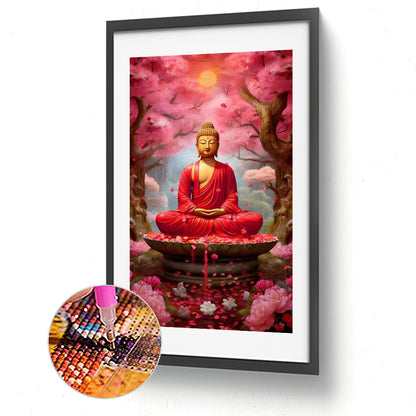 Buddha Statue - Full Round Drill Diamond Painting 40*70CM