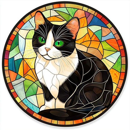 Cow Cat - 11CT Stamped Cross Stitch 40*40CM