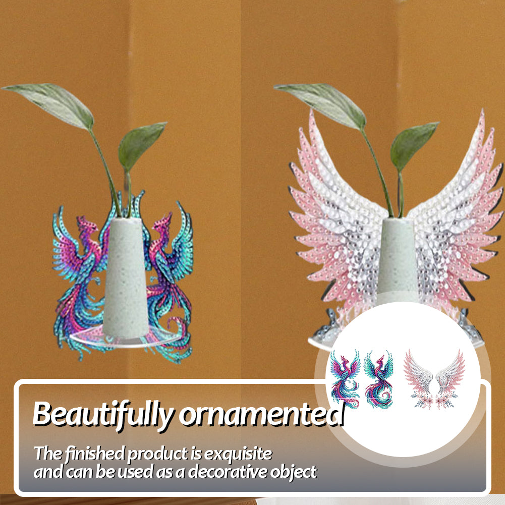 2pcs 2D Flat DIY Diamond Art Pendant Partial Drill Wall Decor for Home & Windows